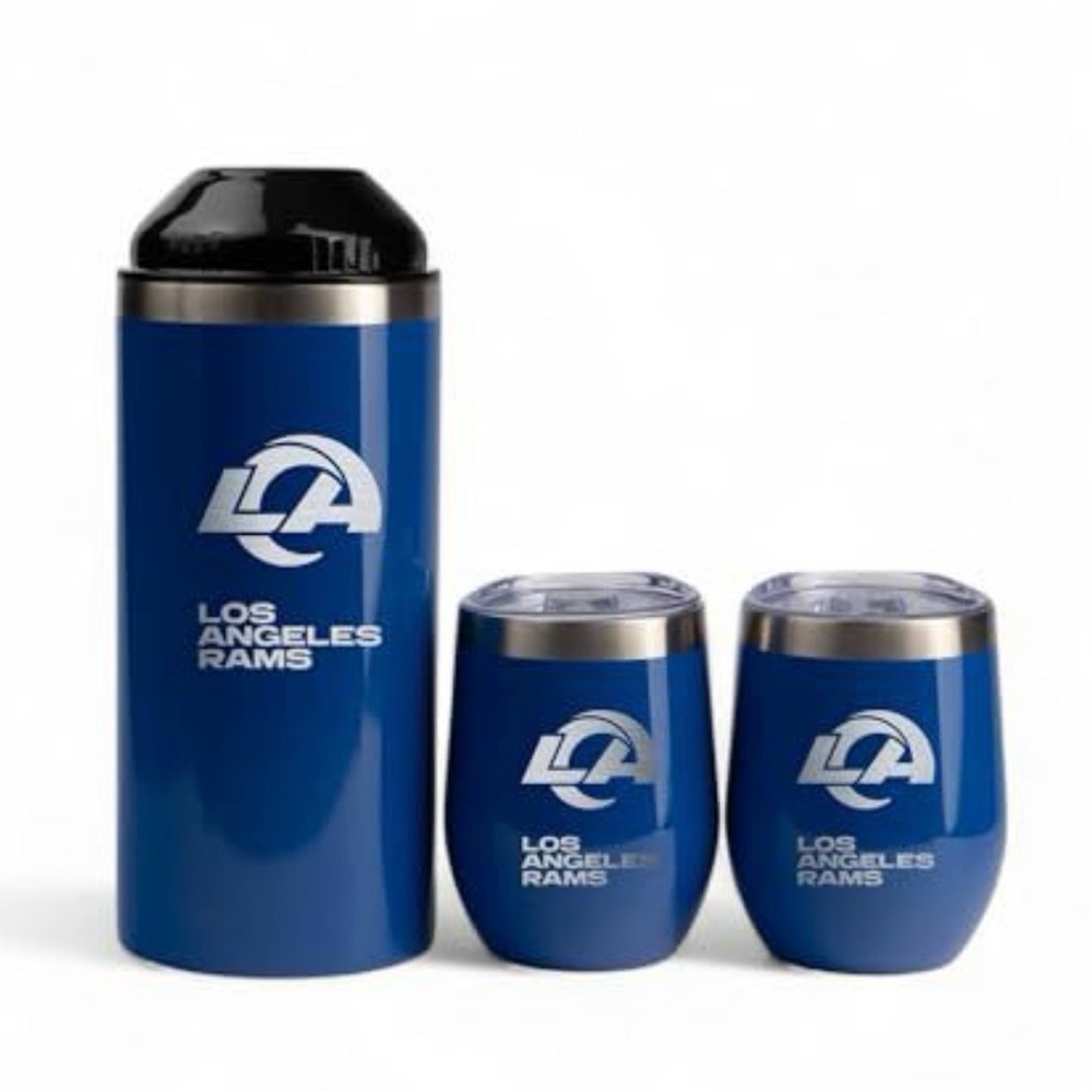 Los Angeles Rams Blue Stainless Drinkware Set